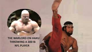 The Warlord on Haku throwing a 300 lb NFL player across a bar [upl. by Alaet]