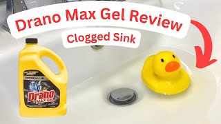 Drano Max Gel Review on Clogged Sink  Unclog Your Sink Without Calling a Plumber  DIY Drain Clog [upl. by Bendicta319]