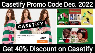 Verified Casetify Promo Code December 2022  6 Working Casetify Discount Code Get 40 Instant Off [upl. by Yraccaz74]