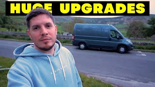 FIVE HUGE campervan build upgrades all in one day UK Van Life [upl. by Anneiv]