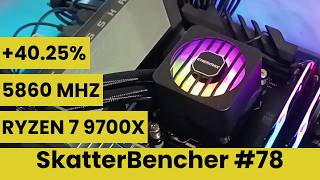 Ryzen 7 9700X Undervolt amp Overclock to 5860 MHz  SkatterBencher 78 [upl. by Eelano]