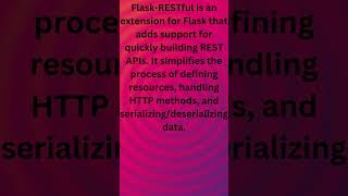 REST API Development FlaskRESTful [upl. by Hildebrandt]