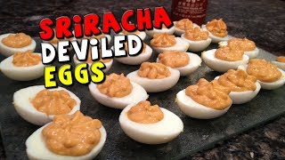 Spicy Deviled Eggs with Sriracha [upl. by Aleda]