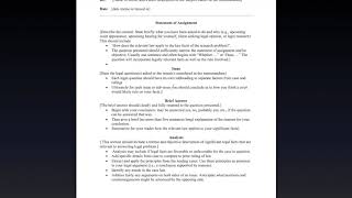 How to Write a Legal Analysis Memorandum [upl. by Bilek]