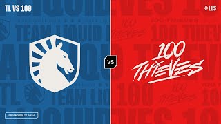 TL v 100  Week 1 Day 1  LCS Spring Split  Team Liquid v 100 Thieves 2024 [upl. by Orling]