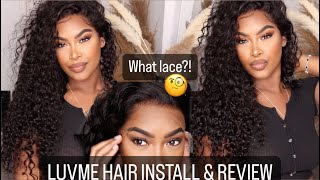 LUVME HAIR Water Wave 13x4 Frontal HD Lace REVIEW AND INSTALL  BEST WATERWAVE HAIR  FOR BEGINNERS [upl. by Roel]