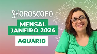 Horóscopo Aquário Janeiro 2024 ♒ [upl. by Eenaffit]