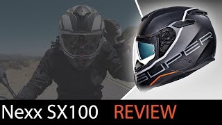 Nexx SX100 Full Face Helmet Review at SpeedAddictscom [upl. by Ecyned46]