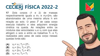 Questão 17 CEDERJ 20222 Física [upl. by Margarida539]