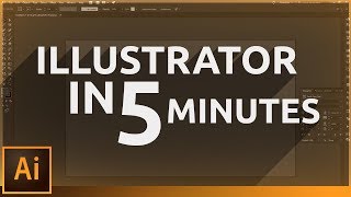 Learn Illustrator in 5 MINUTES Beginner Tutorial [upl. by Dorina]