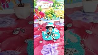 Laddu ne khaya makhan😋😋🌸trending  funny radheradhe11115 [upl. by Wohlert]