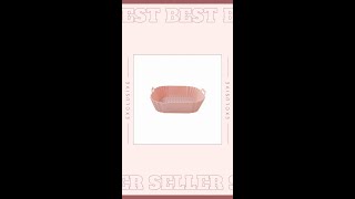 Square Silicone Air Fryer Tray  The Ultimate Kitchen Gadget [upl. by Ainafetse731]