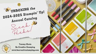 UNBOXING SNEAK PEEK202425 Stampin Up Annual Catalog Plus New InColors [upl. by Ahsieki670]