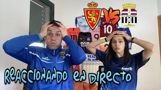 ¡REACCIONANDO EN DIRECTO REAL ZARAGOZA  FC CARTAGENA [upl. by Lednahs81]