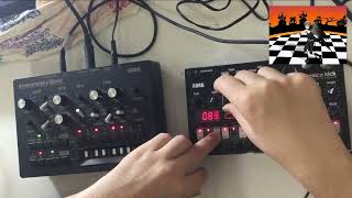 Volca kick 17 with monotribe [upl. by Llednov92]