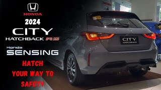 2024 Honda City Hatchback 15 RS CVT Full InDepth Review  Walkaround  Sonic Gray [upl. by Roddy]