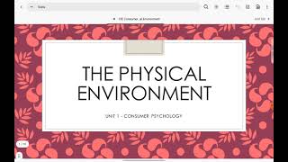 Consumer Psychology  Physical Environment Review  Part 1  CIE 9990 A Levels A2 Psychology cie [upl. by Grani]