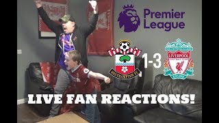 Southampton 13 Liverpool April 5th 2019 LIVE Fan Reactions [upl. by Denn981]