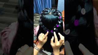 Easy hairstyles tutorial sanskrutibridal delight navratrispecial makeupgarbahairstyle [upl. by Isac16]