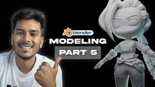 Character Modeling in Blender Easy Hand Modeling  Blender 42 Tutorial for Beginners [upl. by Kcirde]