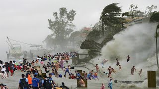 230000 people are evacuated Powerful typhoon Talim rages in Guangdong China [upl. by Cacie]