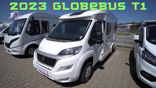 DER BESTE WOHNMOBIL KASTENWAGEN Dethleffs 2023 Globebus T1 599m KURZ NUR 22m BREITE Nur 35t [upl. by Lilyan]