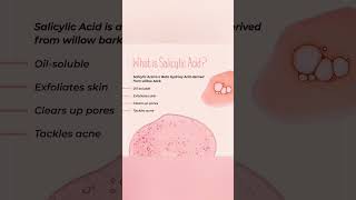 what is salicylic acid  salicylicacid BHA skincare salicylicacidfacewash [upl. by Inilam]