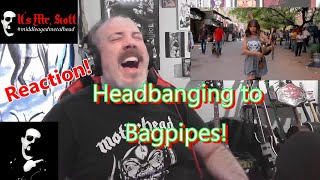 REACTION to Shipping Up To BostonEnter Sandman  Bagpipe Cover FROM MR SCOTT [upl. by Namor]