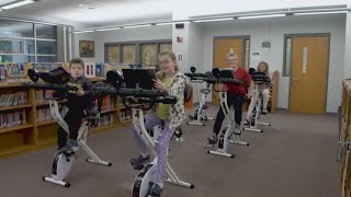 Tunkhannock school combines reading and exercise [upl. by Aniroc]