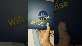 Jio wifi router reset kaise kare youtubeshorts shorts shortvideo ytshorts Tech Sanjeev Jiofiber [upl. by Yrakcaz940]