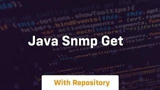 java snmp get [upl. by Anaele]