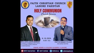 Live Sunday Service 6th Oct 2024  Faith Christian Church Lahore  Faith TV  Ps Cecil John Barkat [upl. by Fitz]