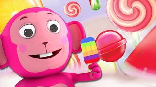 Big Popsicle Song 🍭 🌈  Fun Fruit Colors Song  Sing Along Kids Songs [upl. by Burhans]