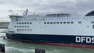 MV Côte des Dunes Departs Calais 13324 [upl. by Sonaj]