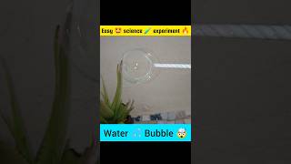 How to make water bubble  easy 🤩 science 🧪 experiment 🤯  experiment science shorts [upl. by Donavon595]