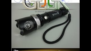 Lampe torche LED Police Chinoise GIGN test by GLG From JT Geek [upl. by Drewett]