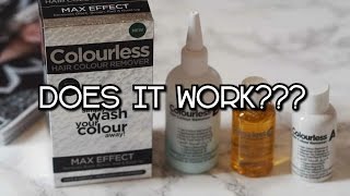 Colourless Hair colour Remover does it work [upl. by Flodnar]