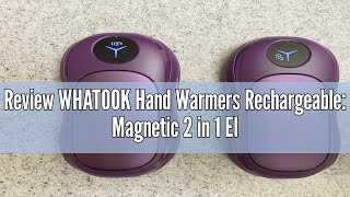 Review WHATOOK Hand Warmers Rechargeable Magnetic 2 in 1 Electric Hand Warmers with USB Charging P [upl. by Elleimac]