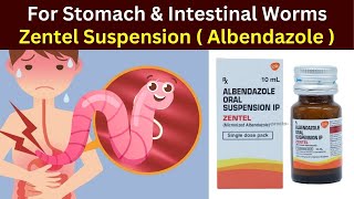 zentel 10ml how to use  How to use albendazole syrup  zetel albendazole  dose [upl. by Ardnassak]