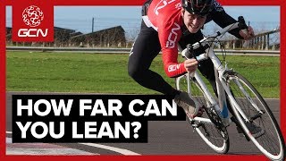 Searching For The Limits Of Cornering A Road Bike  GCN Doesnt Do Science [upl. by Eeram437]