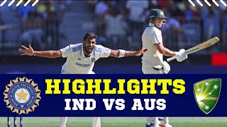 IND Vs AUS Highlights  India vs Australia 1st Test Day 1 Full Match Highlights  IND Vs AUS [upl. by Mou]