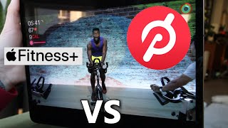 Apple Fitness Plus vs Peloton Digital App  CYCLING section only [upl. by Adniuqal]