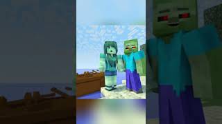 Monster school Can they find treasure😥 shorts minecraft minecraftanimation [upl. by Neellok]