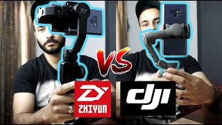 dji osmo mobile 3 vs zhiyun smooth 4 comparison  Quick Unboxing and Comparison [upl. by Durstin3]