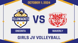 Oneonta High School vs Waverly High School Girls JuniorVarsity Volleyball [upl. by Aborn]