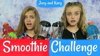 4th of July  SMOOTHIE CHALLENGE  Jacy and Kacy [upl. by Trojan992]