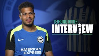 GEORGINIO RUTTER  Exclusive FIRST Interview As Brighton Player [upl. by Nohsed]