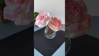 How to make Easy Tissue Paper Flowers Easy tissue paper rose making tissue se kya banaa sakte hai [upl. by Yedorb867]