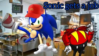 sonic gets a job [upl. by Ynitsed]