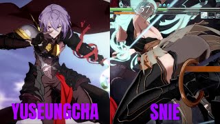 GBVSR High Level Gameplay YuSeungCha Grimnir VS SNIE Versusia [upl. by Reisch]